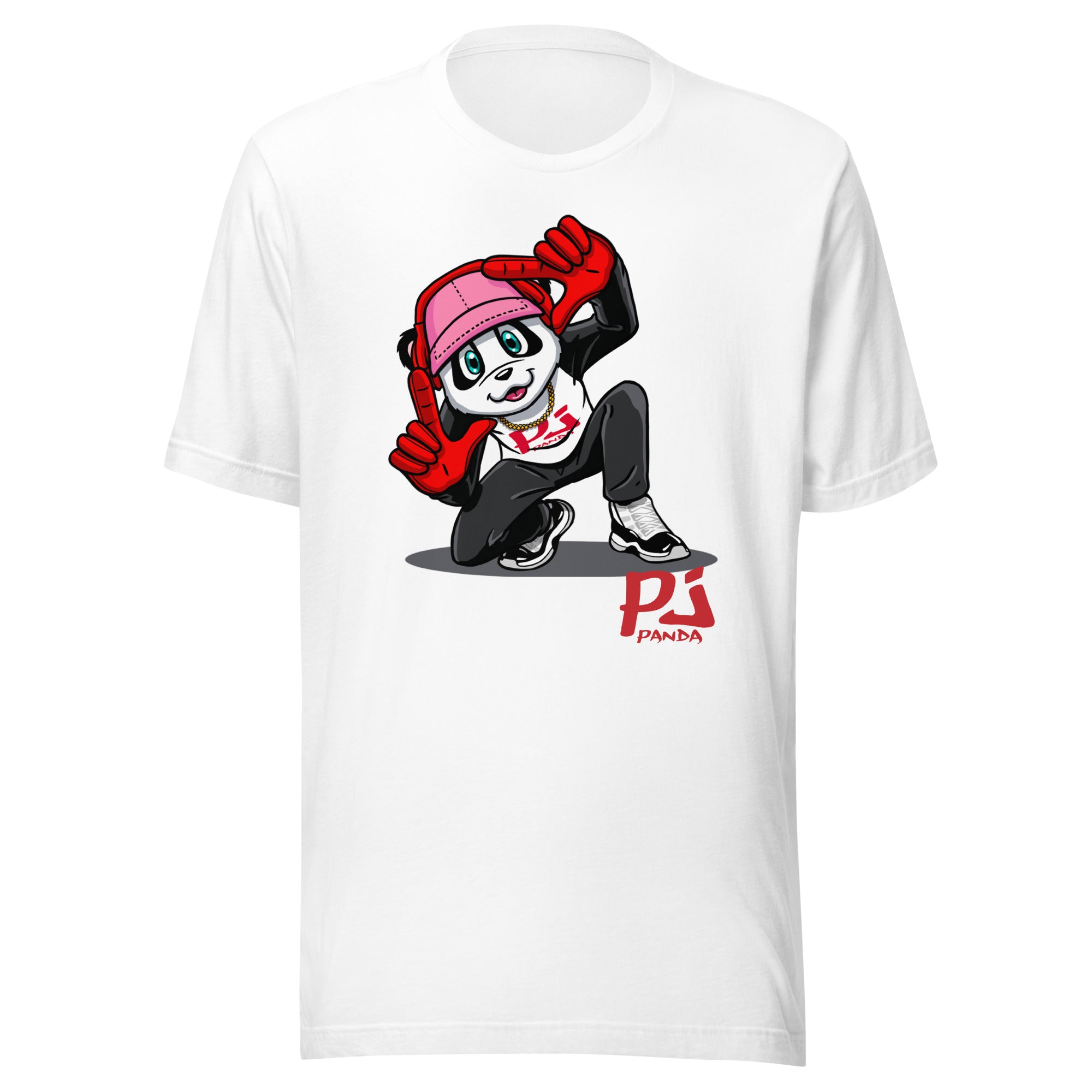 Pj Panda Finger Frame Unisex t-shirt